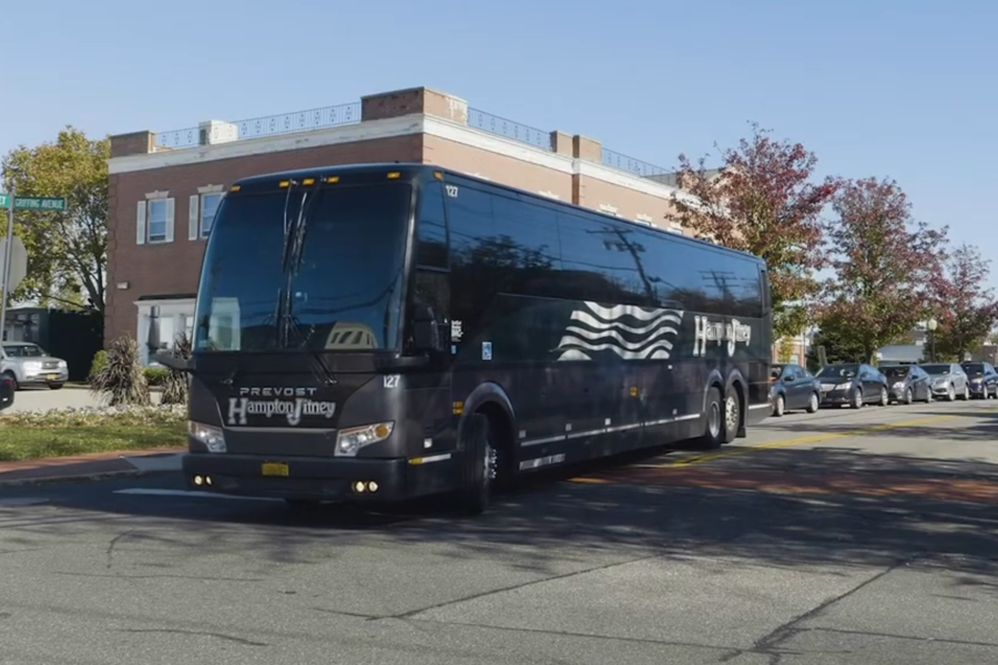 Hampton Jitney is a family-owned company that operating several transportation services in the eastern part of Long Island, New York. They are most well-known for their luxury bus service, which operates three main routes between the Hamptons and North Fork of Long Island and New York City. 