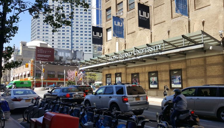Brooklyn Campus of Long Island University on DeKalb Ave in New York City. Apr 24th, 2019.