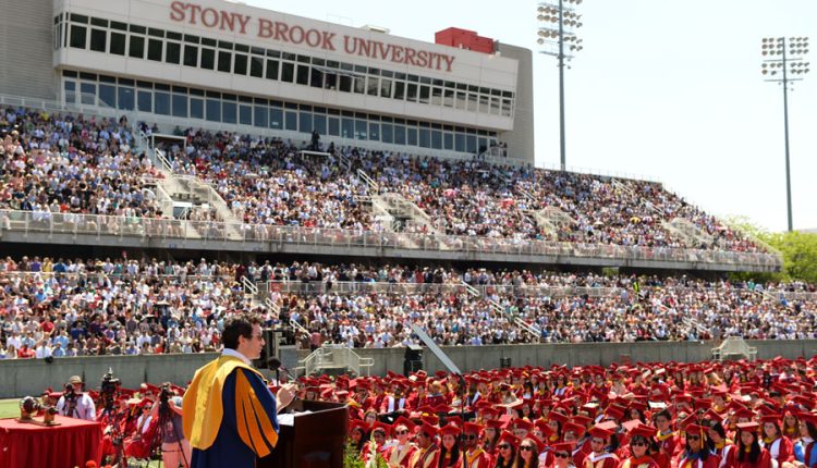 Stony Brook, NY / US - 5 25 2017: Jon Oringer accepts honorary doctorate from Stony Brook University