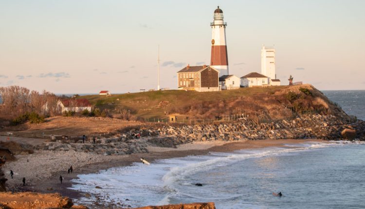 Montauk Lighthouse at sunrise/sunset