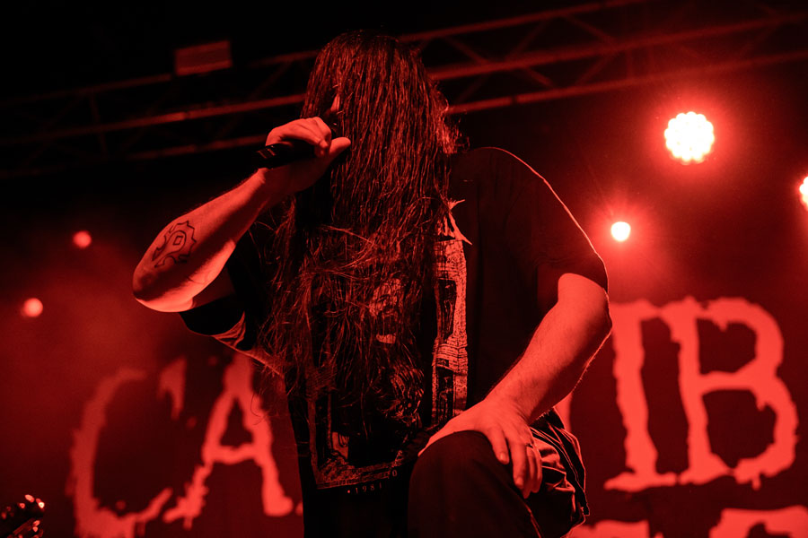 Cannibal Corpse performing live at Manchester Academy in the UK on April 21, 2023. The death metal veterans will bring their North America 2025 Tour to The Paramount in Huntington, NY, on October 17, 2025.