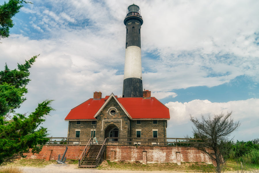 Fire Island Lighthouse at Robert Moses on Long Island, New York