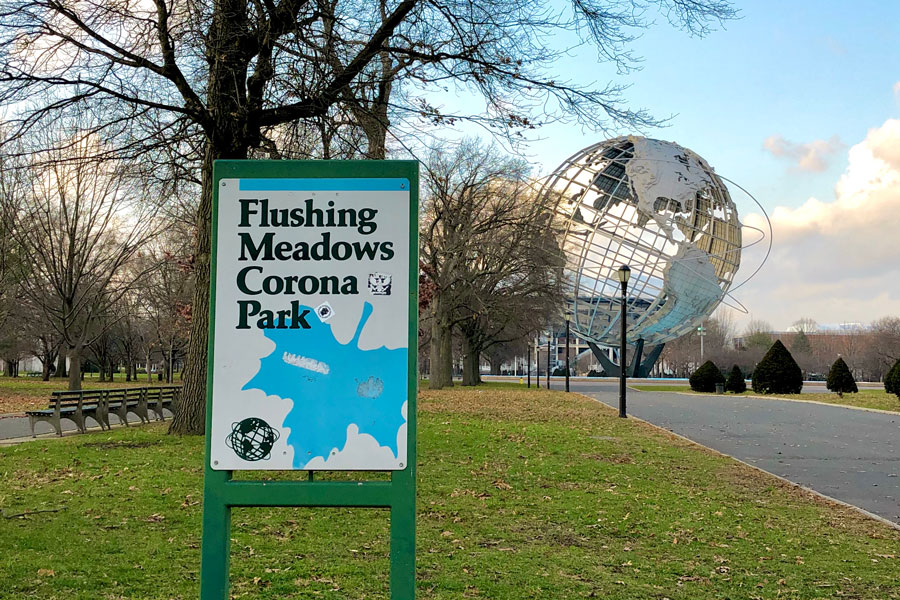 Flushing Meadows–Corona Park, one of New York City’s most significant green spaces and cultural hubs. Spanning nearly 900 acres, the park is famous for hosting the 1939 and 1964 World’s Fairs, which left behind landmarks such as the Unisphere, a 140-foot-tall stainless steel globe symbolizing global unity. Beyond its history, the park is home to Citi Field (home of the New York Mets), the USTA Billie Jean King National Tennis Center (site of the U.S. Open), the Queens Museum, and the New York Hall of Science. With lakes, trails, gardens, and recreational facilities, Flushing Meadows–Corona Park remains a popular destination for sports, festivals, and family outings in the heart of Queens.