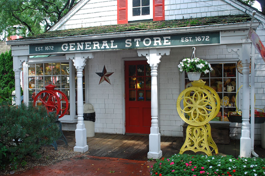 Jericho, New York United States August 11, 2008 General Store at Milleridge. Milleridge established 1672 on Long Island