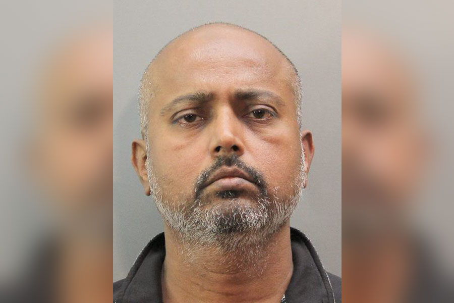 Mugshot of Asif Qureshi, 53, of Bellerose, charged with second-degree murder after his wife, Aleena Asif, was discovered deceased inside their Herricks residence in October 2025.
