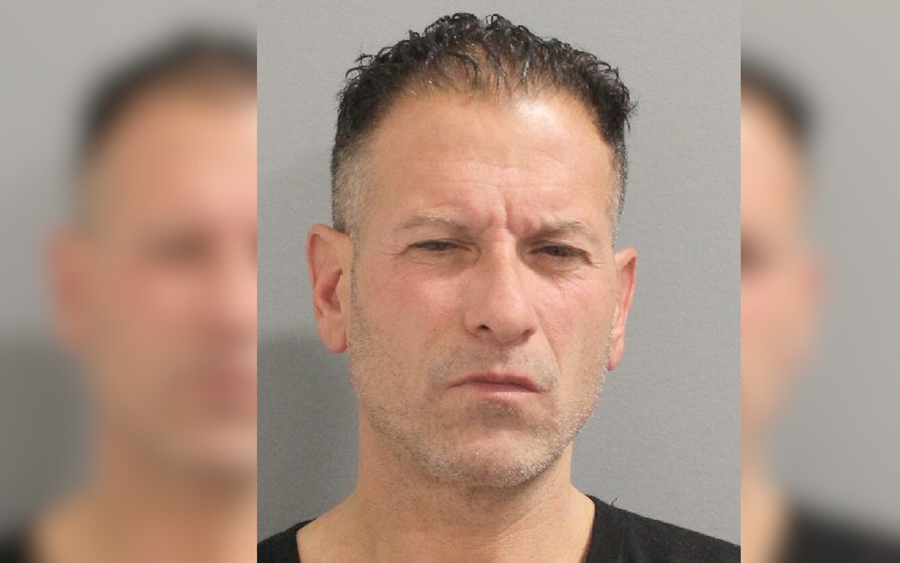 Mugshot of Joseph Borrello, a 52-year-old man charged in connection with several Nassau County business burglaries in October 2025.