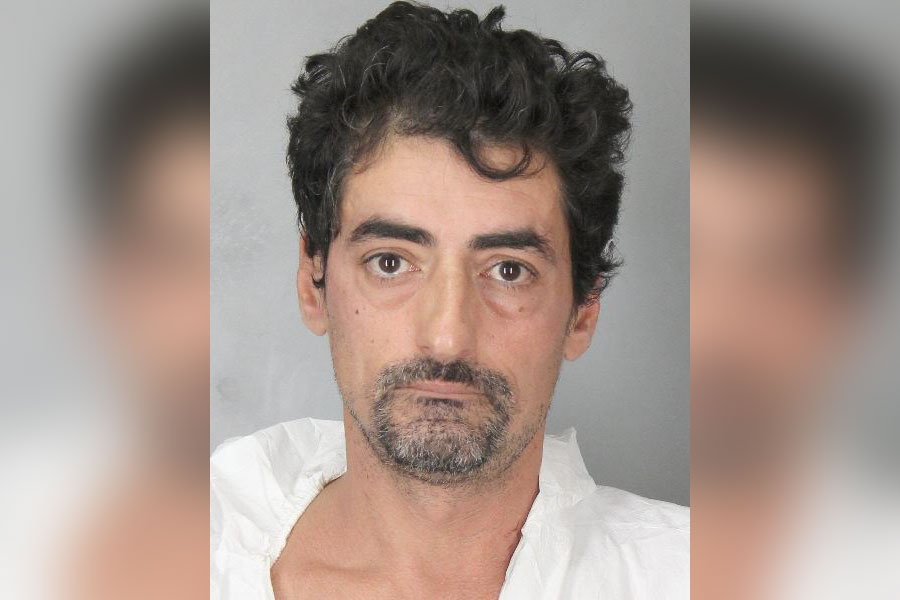 Mugshot of Anthony Iacomino, a 46-year-old Inwood man charged with second-degree murder in connection with the fatal beating of his brother, Joseph Iacomino, during a domestic dispute.