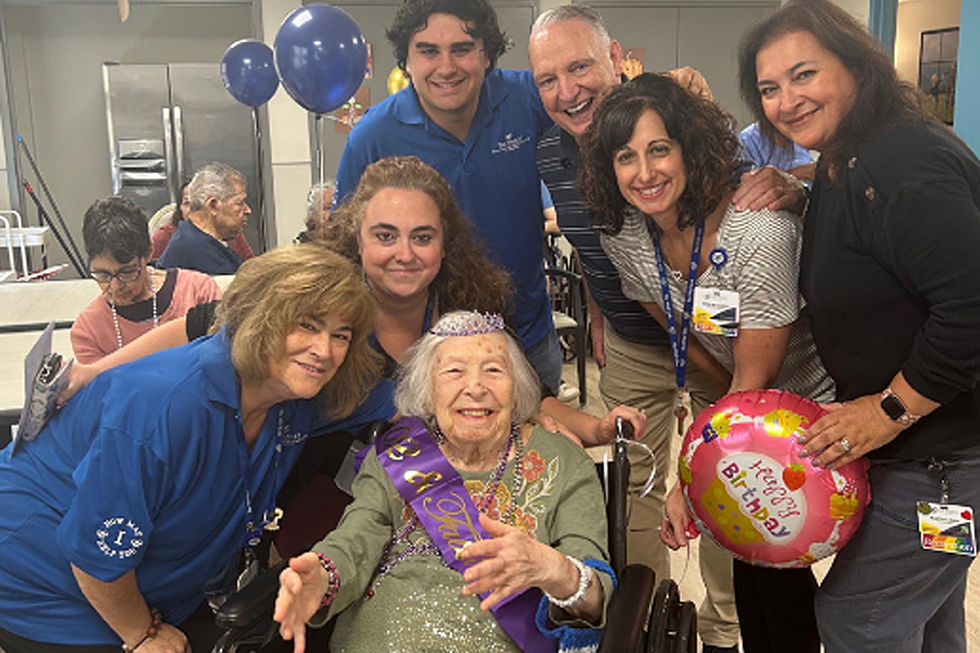 Gloria Osborne surrounded by family, friends, and dedicated community team members, as she celebrated her 102nd birthday at The Hamlet.
