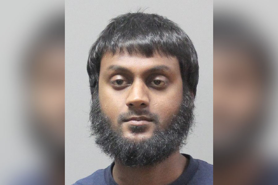 Mugshot of Adrian Raghunanan, 26, of Queens, charged with vehicular assault and DWI after a pedestrian was critically injured in an East Rockaway crash.
