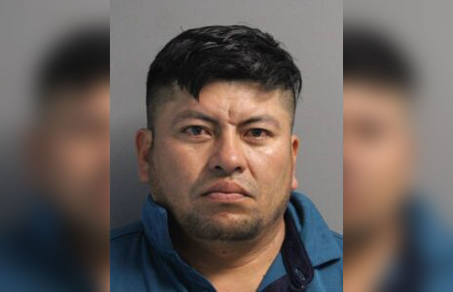 Mugshot of Albaro Chacon, 38, who was convicted in Suffolk County of attempted first-degree assault for stabbing his girlfriend in 2024.
