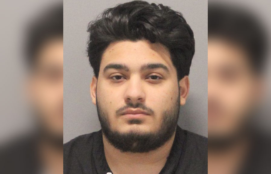 Mugshot of David Beckham Adam, 19, arrested for allegedly stealing a $11,500 bracelet from Kravit Jewelers in Oceanside.