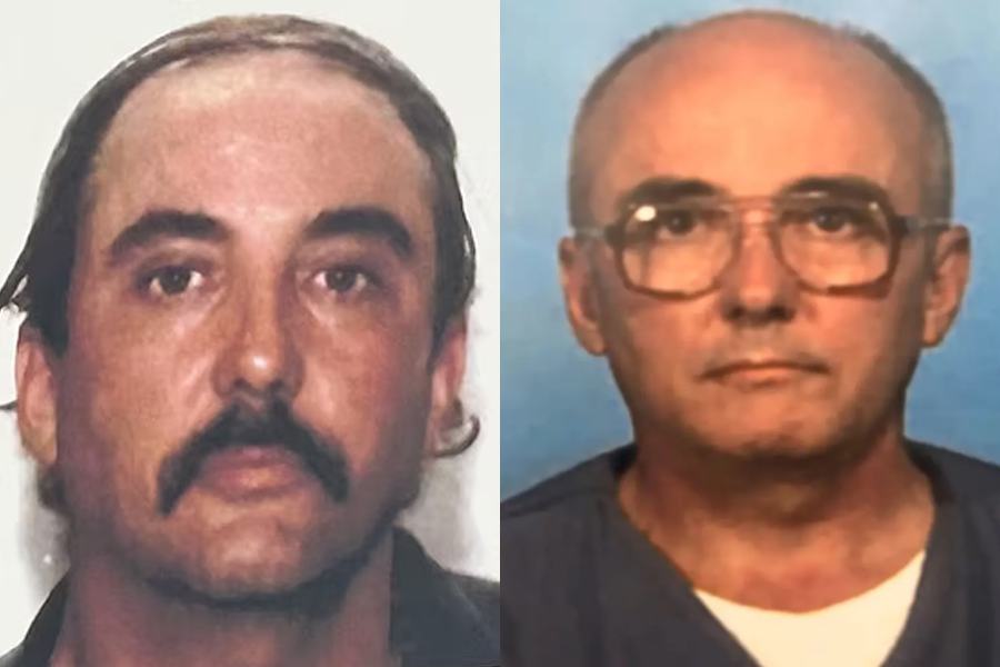 Two photos of Steven Briecke at different ages, shown side-by-side; investigators identified him through advanced DNA testing as the offender in a 1996 rape and the 1997 murder of Ann Lustig.