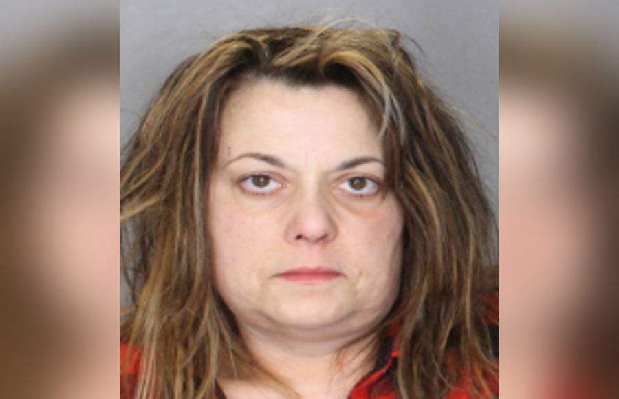 Mugshot of Carolyn Tolin, 46, of Centereach, who pleaded guilty to operating a large-scale dark web narcotics trafficking operation under the name MamaKnowsBrown