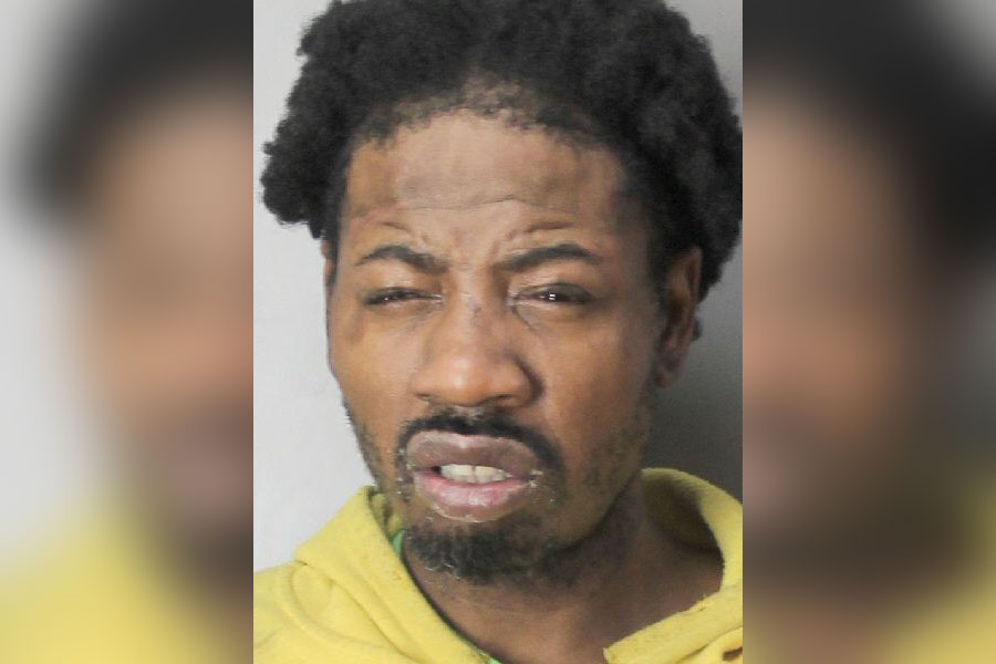 Mugshot of Jonathan Green, a 37-year-old undomiciled man arrested in Lawrence after a disturbance at a McDonald’s led to a violent confrontation with police, injuring two officers.