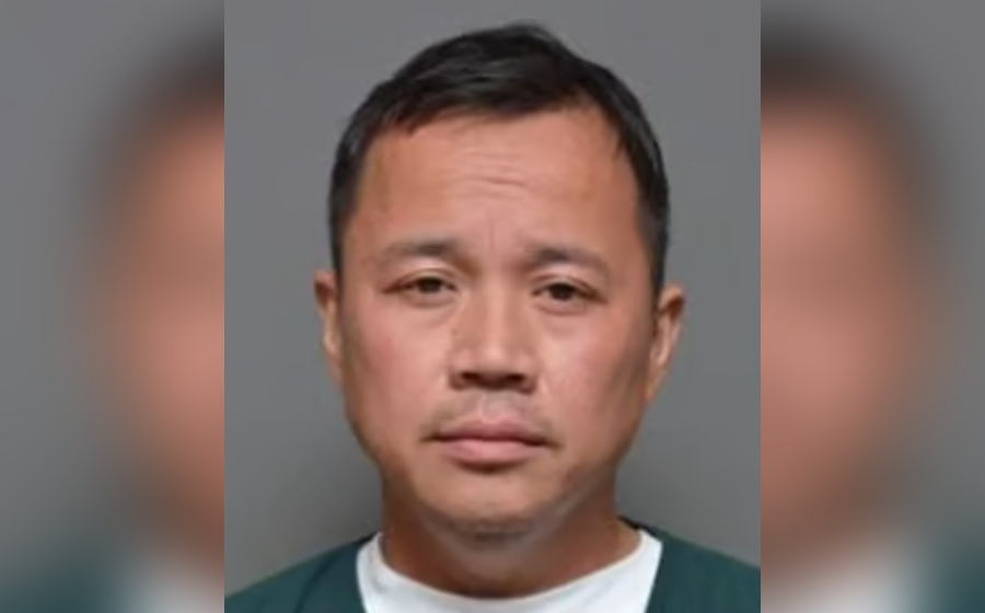 Lan Truong, 44, is shown in a booking photo released by Suffolk County authorities following his arrest in connection with the fatal hit-and-run in Selden. Prosecutors allege Truong struck 37-year-old Victoria Hutson as she walked along Boyle Road, then fled the scene without calling for help. He has been indicted on a felony charge of leaving the scene of an incident without reporting.