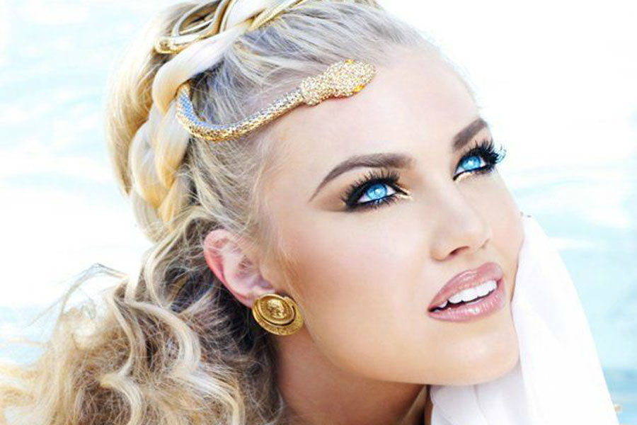 Official pageant portrait of Miss Arizona 2012 Erika Lane Frantzve.