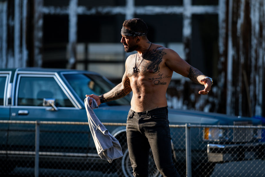 Criminal city danger district. Man street gang, social problem. Criminal gang, social criminal gang. Gangster, Angry Man on urban street. Dangerous aggressive man. Criminal city. Danger american