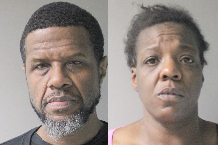 Saifuddin Abdus-Samad, 55, and Natasha N. Celestin, 43, are shown in booking photographs released by Nassau County police.