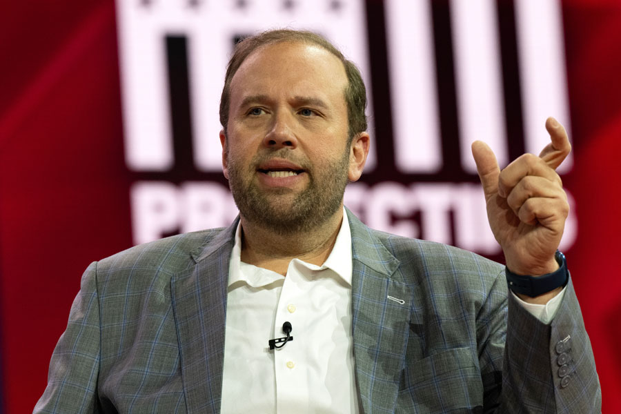 National Harbor, MD US - Mar 2, 2023: US Rep. Jason Smith (R-MO), Chair US House Ways Means Committee at the 2023 CPAC.
Credit: Ron Sachs - CNP