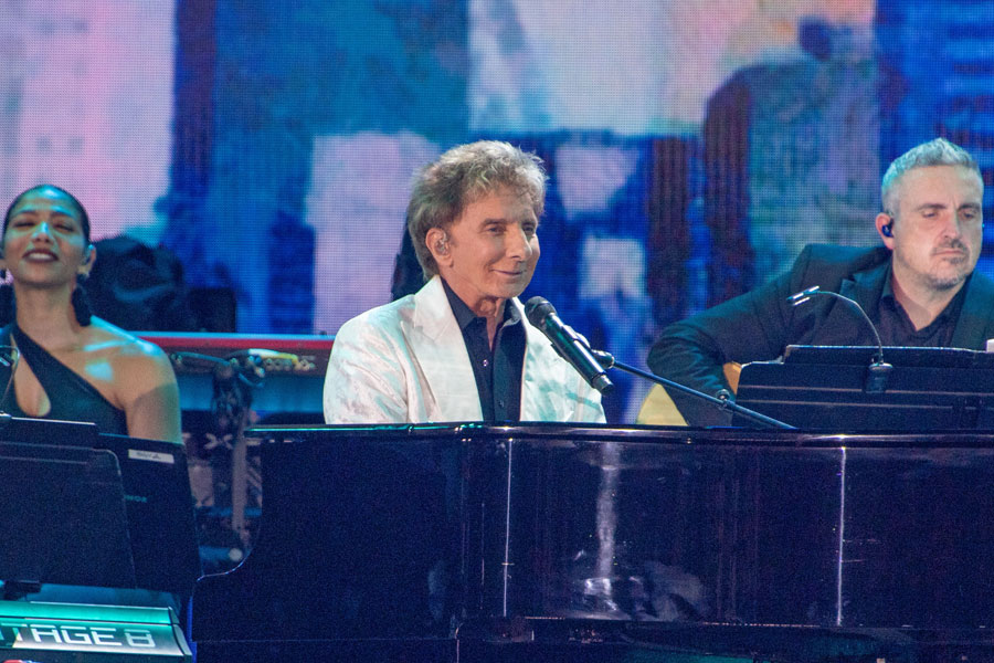 NEW YORK, NY - AUGUST 21: Barry Manilow performs during "We Love NYC: The Homecoming Concert" at the Great Lawn in Central Park on August 21, 2021 in New York City.