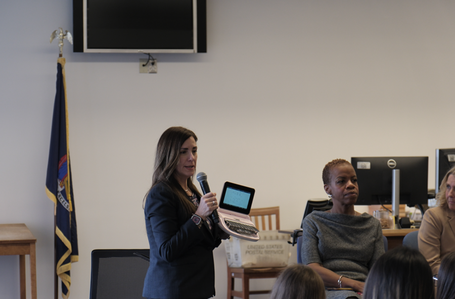 Senior Court Reporter Darlene Devlin shares her experience as a court stenographer, highlighting one of the many career paths within the justice system.