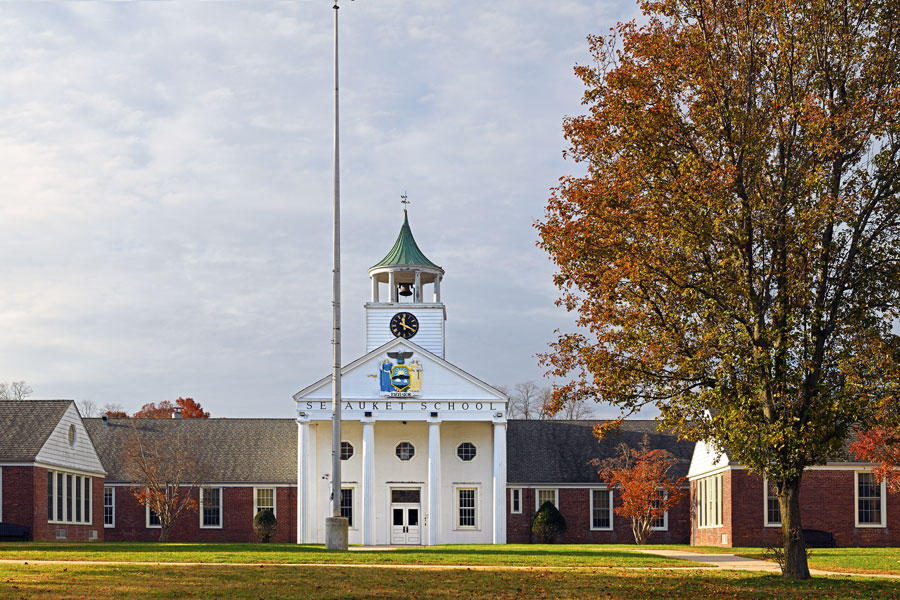 Setauket Elementary School in Setauket-East Setauket, a well-known public school within the Three Village Central School District, reflecting the area’s strong emphasis on education and community on Long Island’s North Shore.