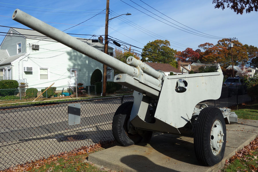 A historic cannon displayed in a Long Island neighborhood, offering a visual reminder of the region’s military past and its deep connections to early American history. While the Battle of Long Island took place in present-day Brooklyn, artifacts and monuments across Long Island help preserve the broader Revolutionary War legacy of the region.