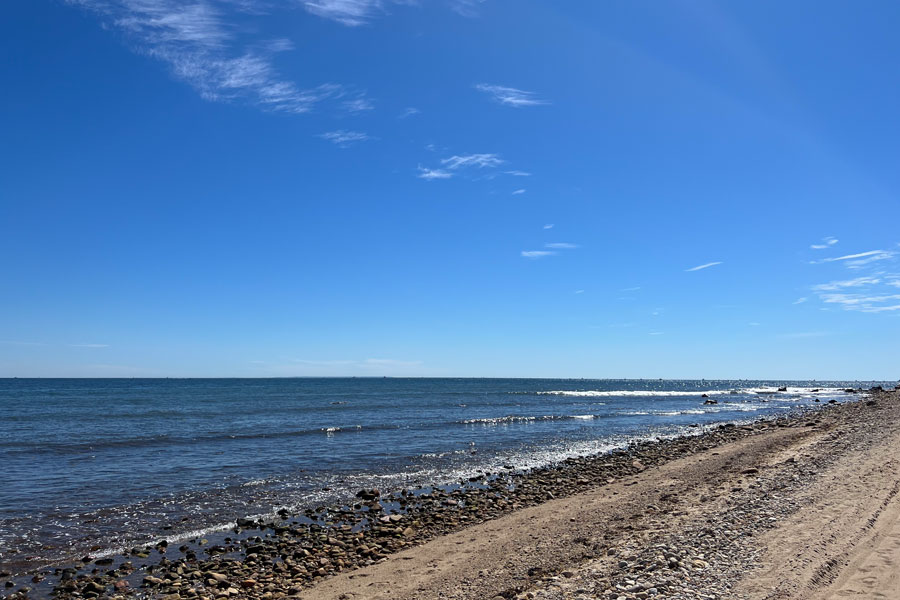 A peaceful shoreline scene in Bayport, New York, along the Great South Bay, where calm waters and coastal landscapes reflect the relaxed character of Long Island’s South Shore communities.