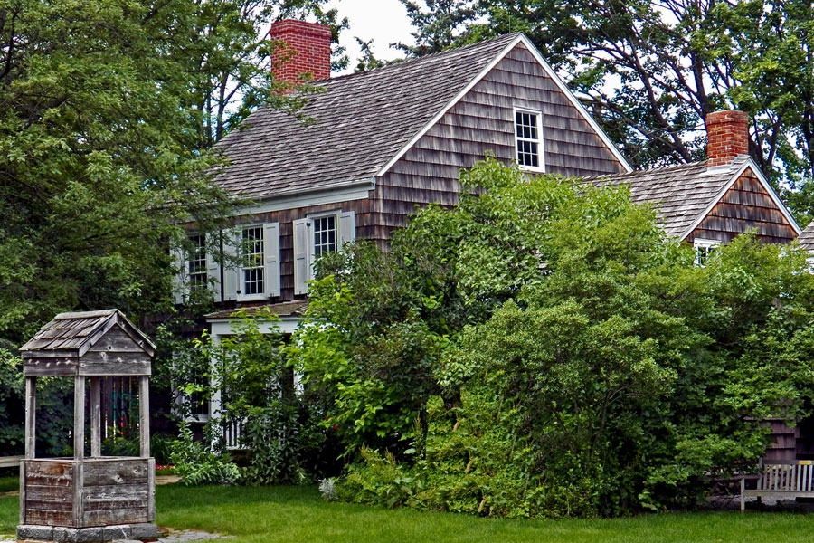 Historic birthplace of poet Walt Whitman in the West Hills area near South Huntington on Long Island, New York. Whitman, one of America’s most influential literary figures and author of Leaves of Grass, was born here on May 31, 1819, and spent part of his early life on Long Island.