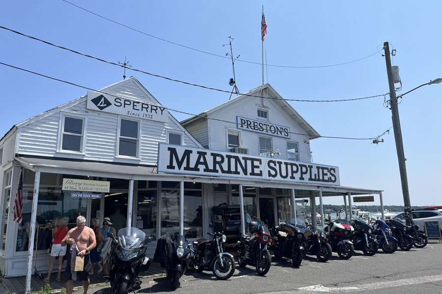Preston’s Marine Supplies has served boaters, fishermen, and waterfront businesses in Greenport since 1935, making it one of the most recognizable maritime establishments on the North Fork. Located along Greenport Harbor, the longtime marine supply store reflects the village’s deep connection to boating, commercial fishing, and life on the water. The historic storefront remains a familiar landmark for visitors exploring Greenport’s working waterfront, where maritime traditions continue to play an important role in the local economy and culture.