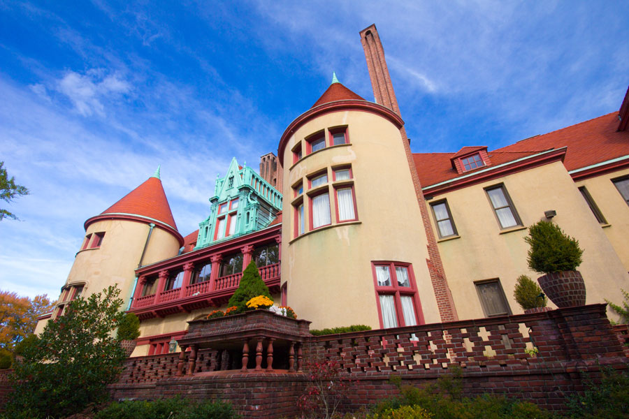 Coindre Hall, overlooking Huntington Harbor on Long Island's Gold Coast, is one of the region's most distinctive Gilded Age mansions. Originally built as a private estate, the French château-inspired landmark now serves as a historic venue and stands as a lasting reminder of the wealth, architecture, and elegance that defined the Gold Coast during the late 19th and early 20th centuries. File photo: Little Vignettes Photo, licensed.