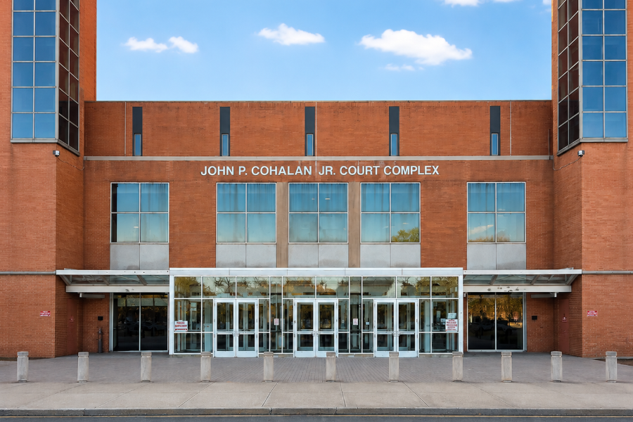 The John P. Cohalan Jr. Court Complex in Central Islip serves as the primary courthouse for Suffolk County Supreme Court and County Court proceedings, including felony criminal cases, major civil litigation, jury trials, and other significant judicial matters within the New York State Unified Court System.
