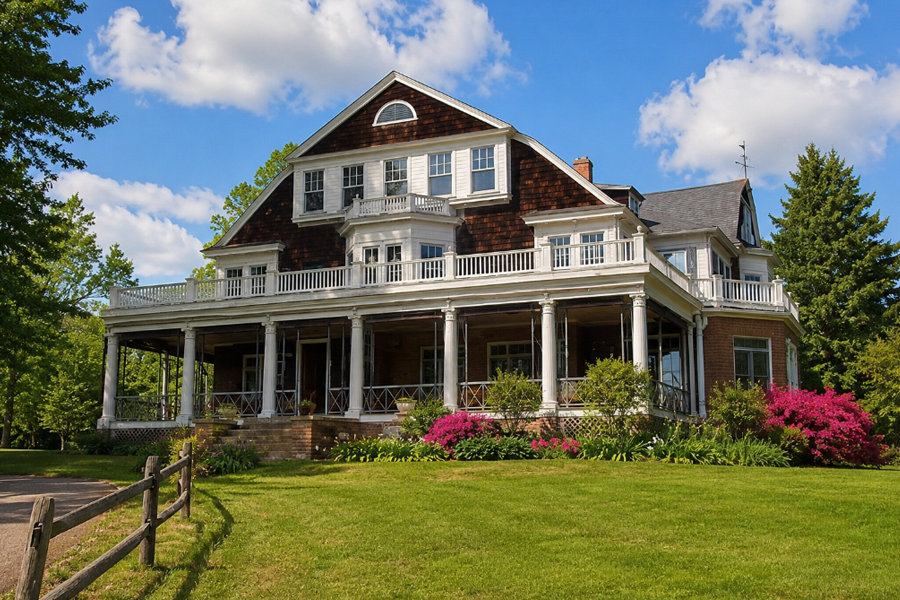 The historic estate overlooking Leeds Pond Preserve serves as the home of the Science Museum of Long Island in Plandome Manor. Surrounded by mature trees and landscaped grounds, the museum provides hands-on science education, environmental programs, and STEM learning opportunities for children, families, and school groups in a unique North Shore setting.