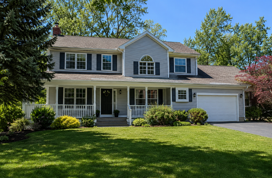 A beautiful two-story home surrounded by mature trees reflects the quiet, wooded residential character of West Hills, one of the Town of Huntington's most desirable communities. Known for its spacious properties, scenic landscapes, and proximity to West Hills County Park and the Walt Whitman Birthplace, the hamlet offers a peaceful suburban lifestyle in the heart of Long Island.