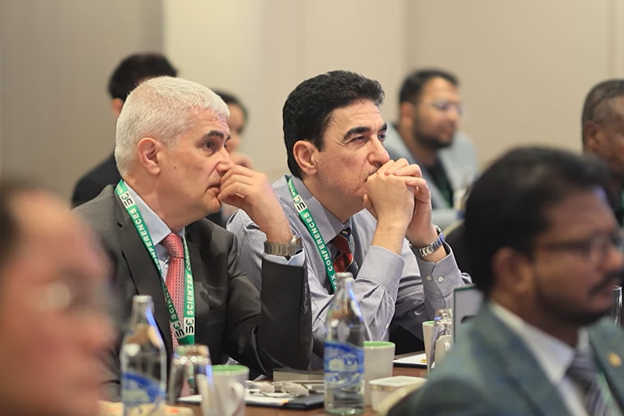 Attendees listen to presentations during a previous Scientex neurology conference. Neurology 2027 will bring neurologists, psychiatrists, neuroscientists, researchers, and healthcare professionals to Paris on April 19-20, 2027, to discuss advances in artificial intelligence, brain health, and clinical innovation.