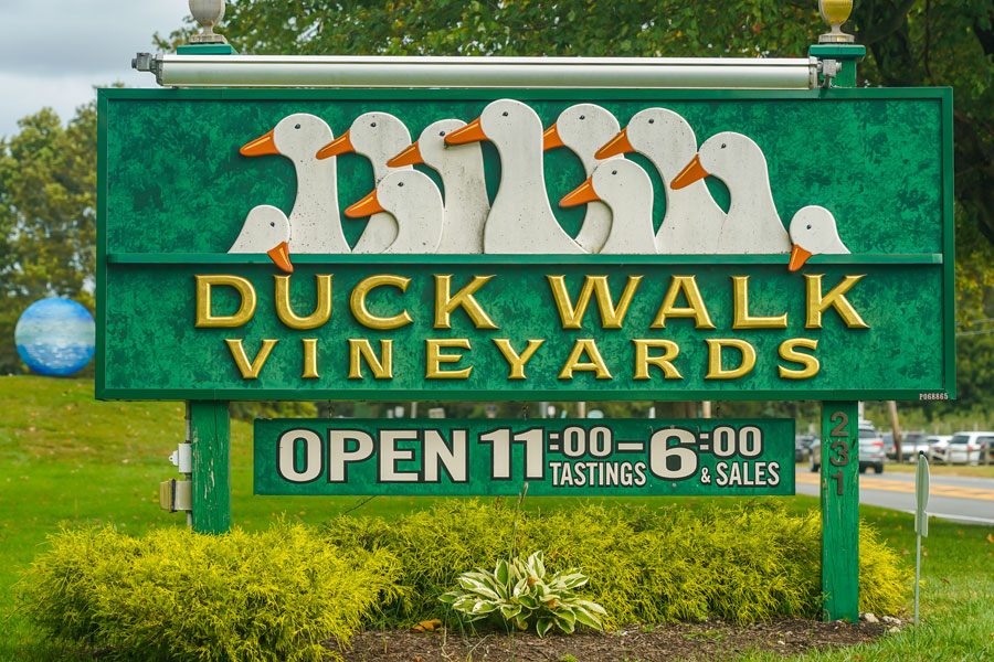 Duck Walk Vineyards in Water Mill is one of the best-known winery brands associated with Long Island wine. Along with wineries across the North Fork, it has helped establish Long Island as one of the East Coast's premier wine-producing regions.