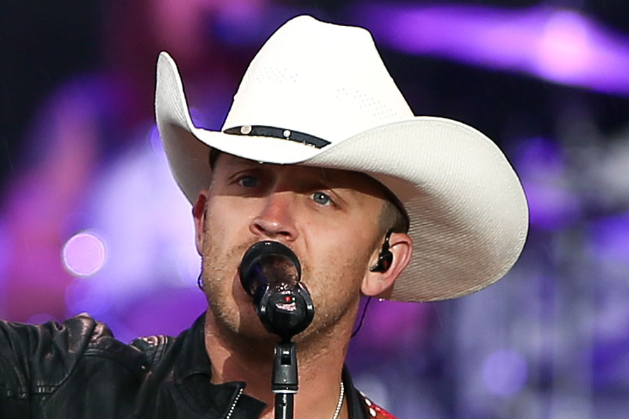 Country music star Justin Moore performs at the FarmBorough Festival on Randall’s Island in New York City on June 27, 2015. Moore is scheduled to return to the New York area for a Long Island performance at Flagstar at Westbury Music Fair on October 29, 2026.