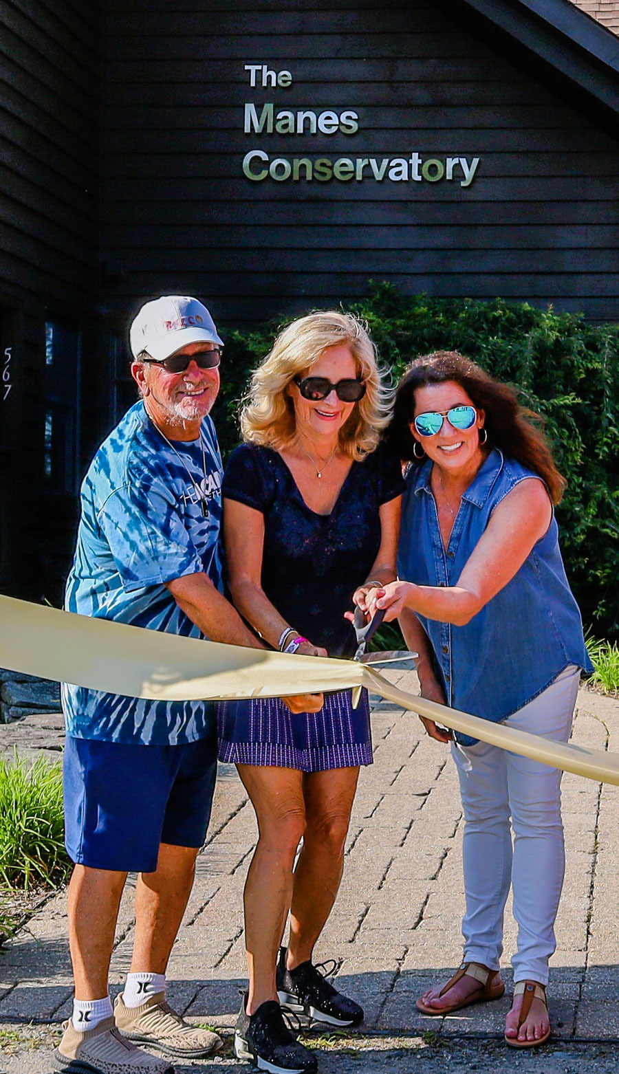 A ribbon-cutting ceremony for The Manes Conservatory was held July 15, 2026, at Bethel Woods. Photo courtesy of the Manes Peace Prize Foundation.