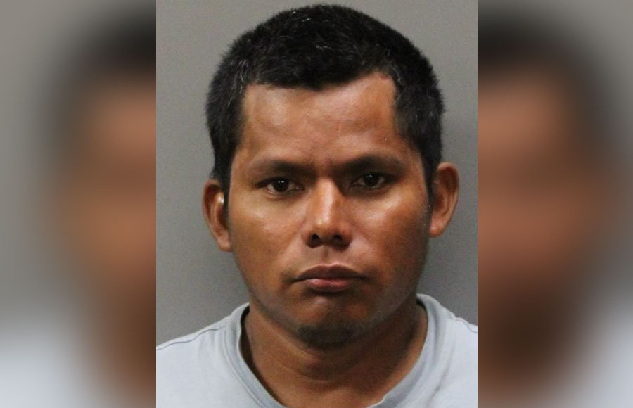 Jorge Alexander Huezo Villatoro, 35, has been charged with second-degree murder in connection with the September 14, 2026 death of Tadeo Alvarado-Chavez in Uniondale. Photo: Nassau County Police Department.
