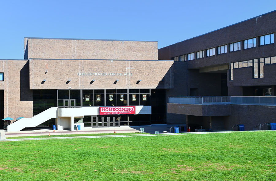The Staller Center for the Arts at Stony Brook University is a major performing arts complex featuring five theaters, including its 1,050-seat Main Stage. The Center presents professional music, theater, dance, comedy and film while also serving as a hub for university performances and arts programming.