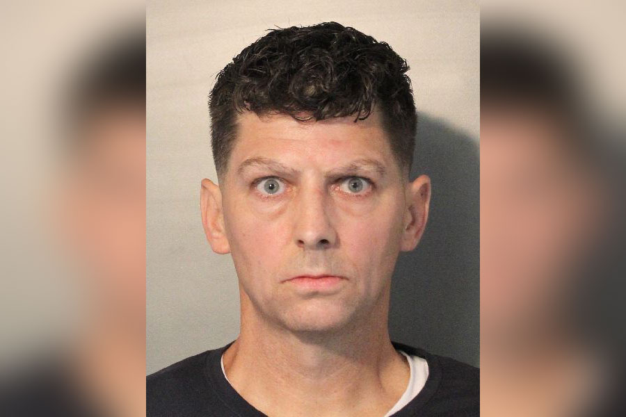 Thomas Coyle, 47, of Seaford, was arrested after Nassau County police said an e-bike traffic stop led to the discovery of 70 glassine envelopes containing a substance believed to be heroin. Photo: Nassau County Police Department.